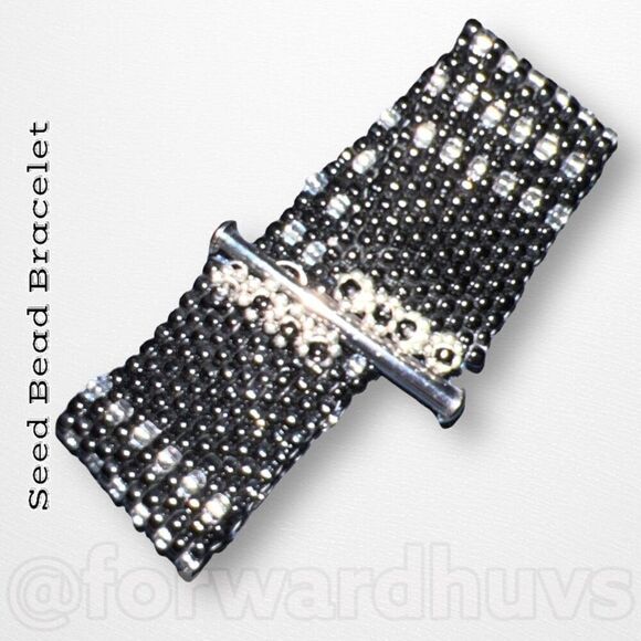 Seed Bead Bracelet With Slide Connector - Picture 1 of 9